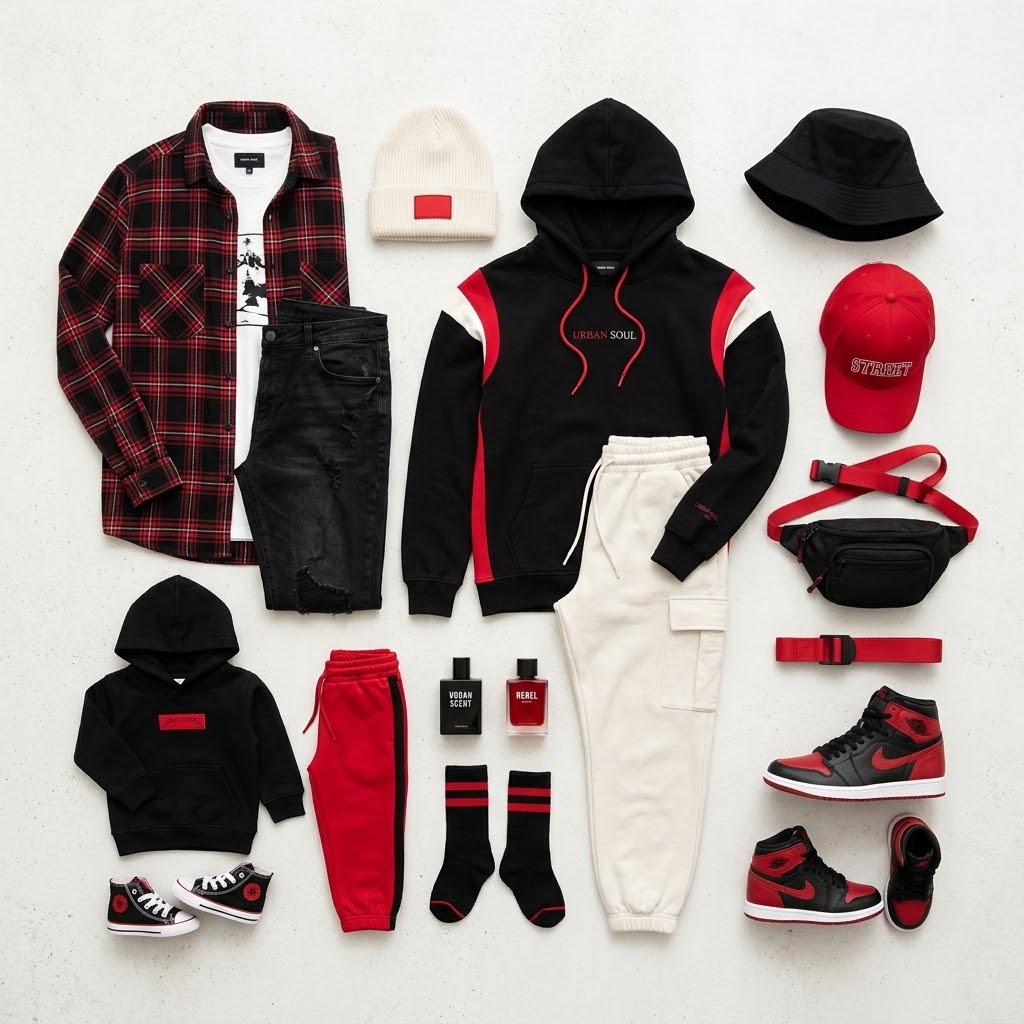 Cropped Fleece Hoodie